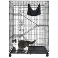 50 Inch 4-Tier Cat Crate with Wheels O49184