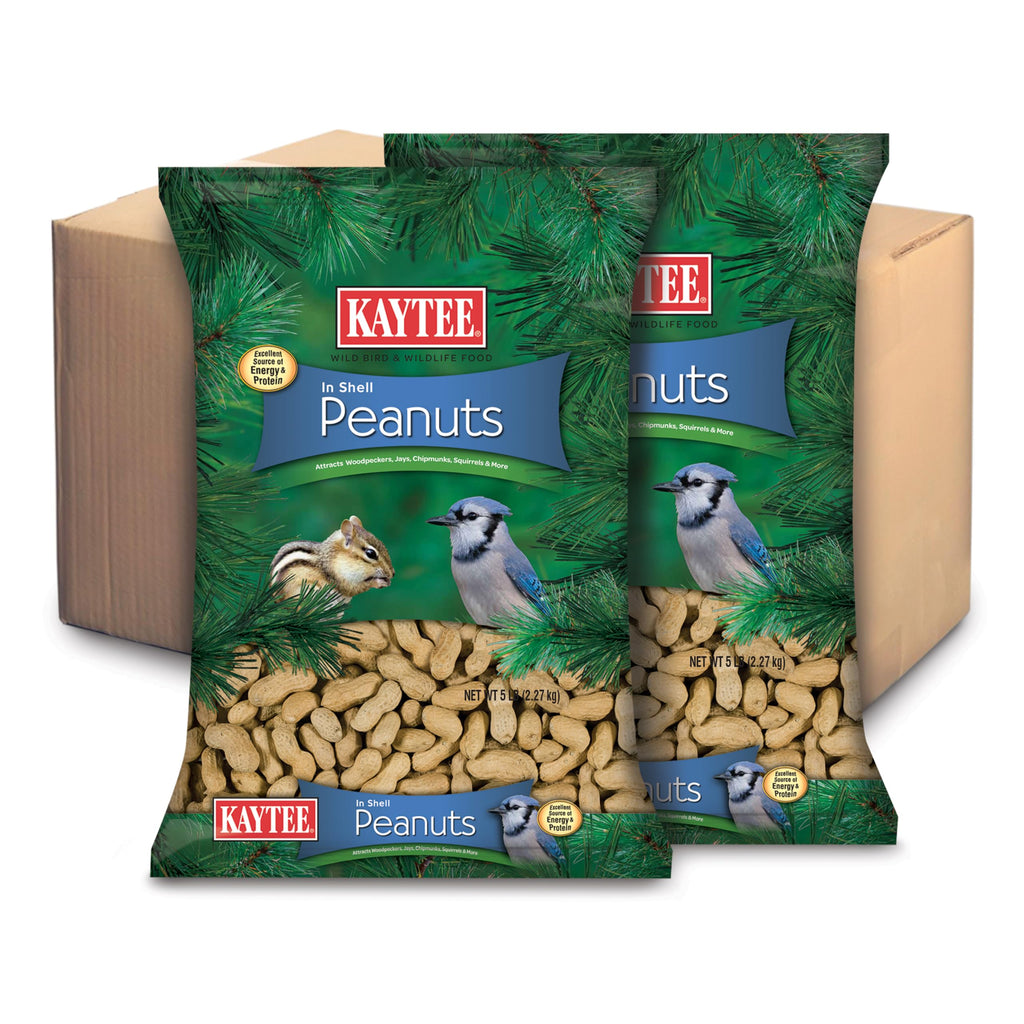 Whole Peanuts in Shell for Wild Birds, Two 5 Pound Bags F5427