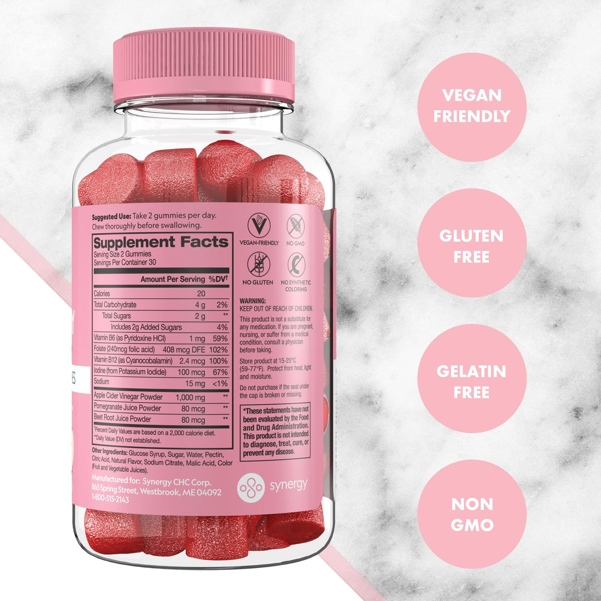 Apple Cider Vinegar Gummies, 60 Count Z90124