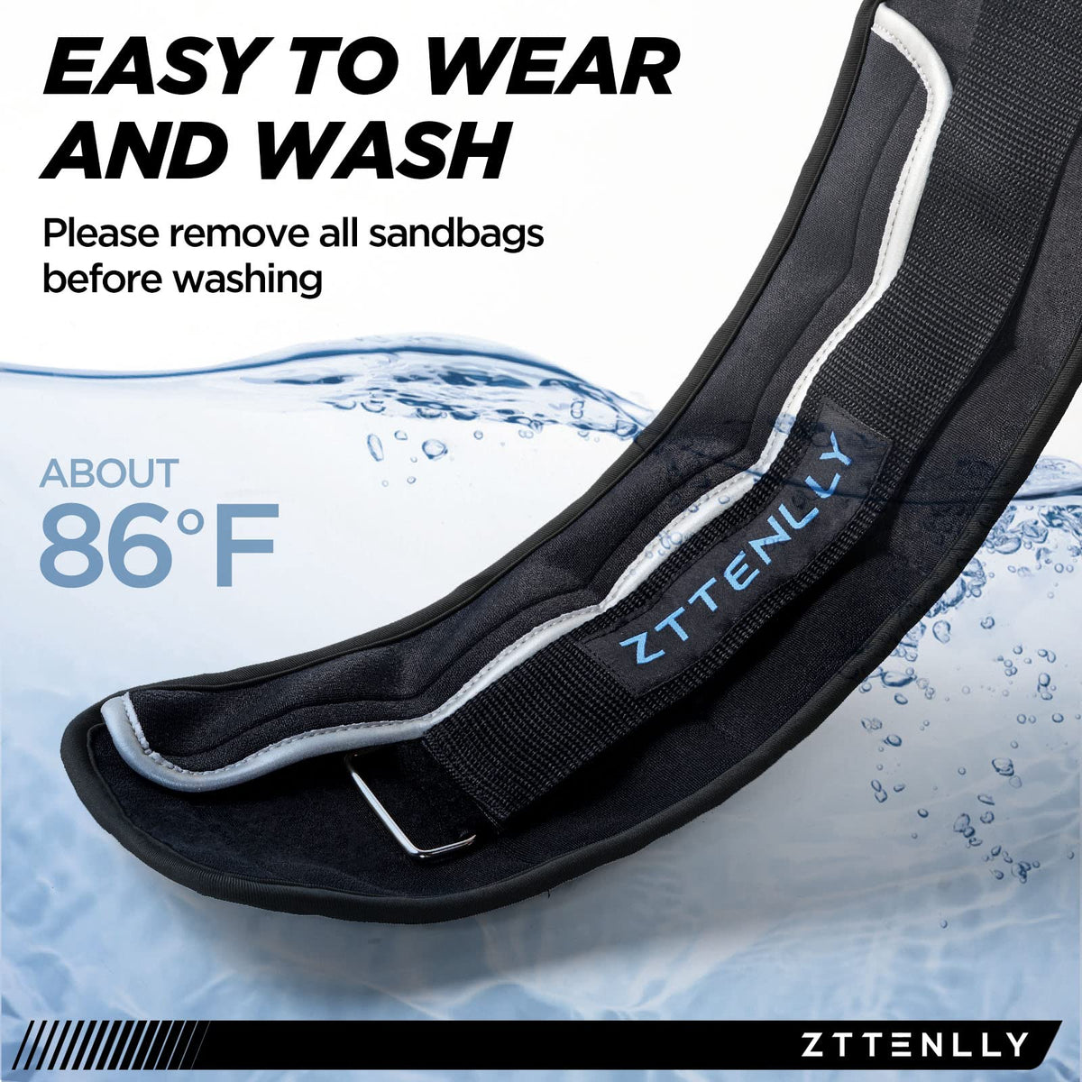 Adjustable Ankle Weights Pair with Carry Bag I4792
