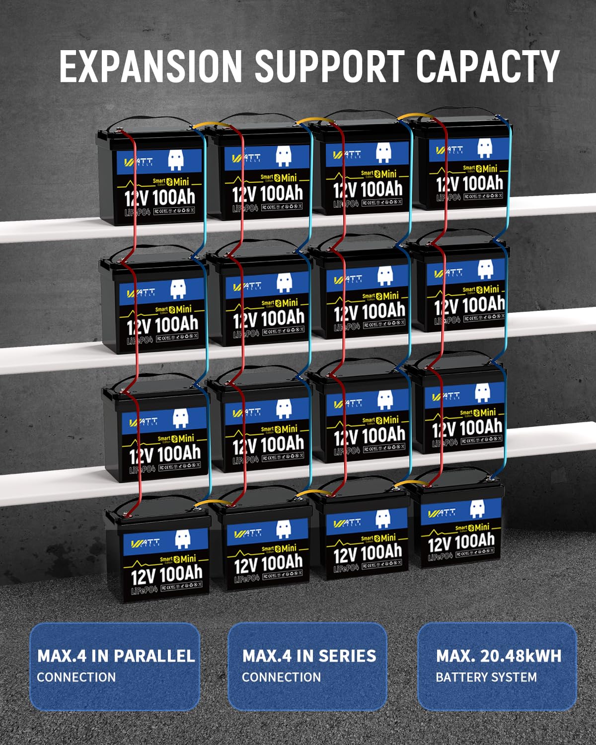 12V 100Ah Mini LiFePO4 Battery Group 24 E165724