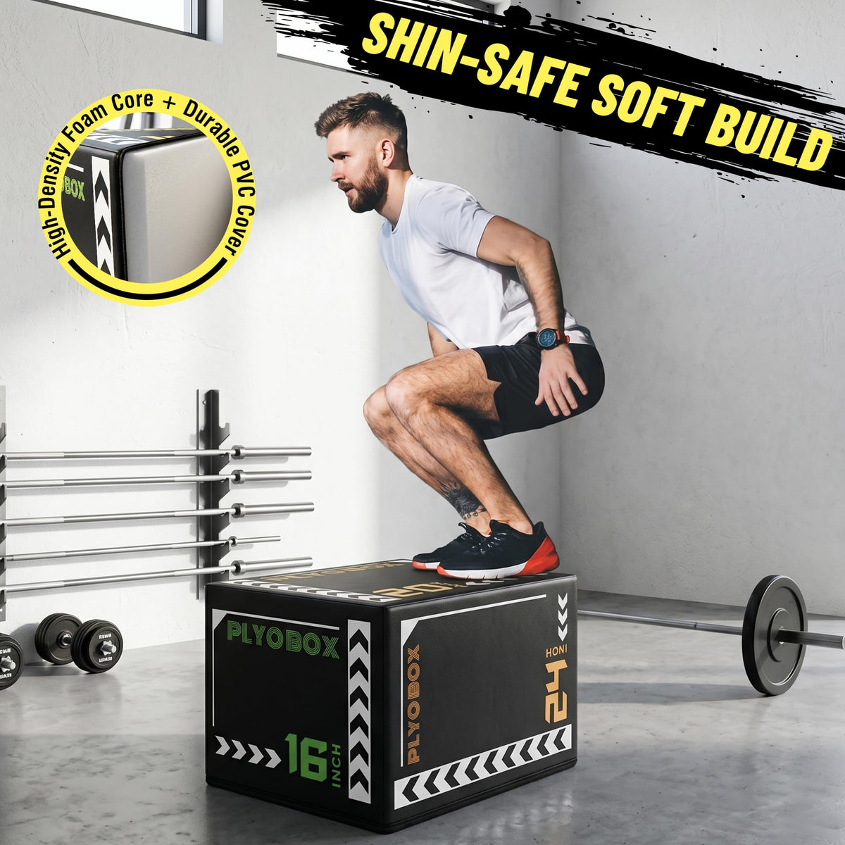 3-in-1 Foam Plyometric Jump Box E616