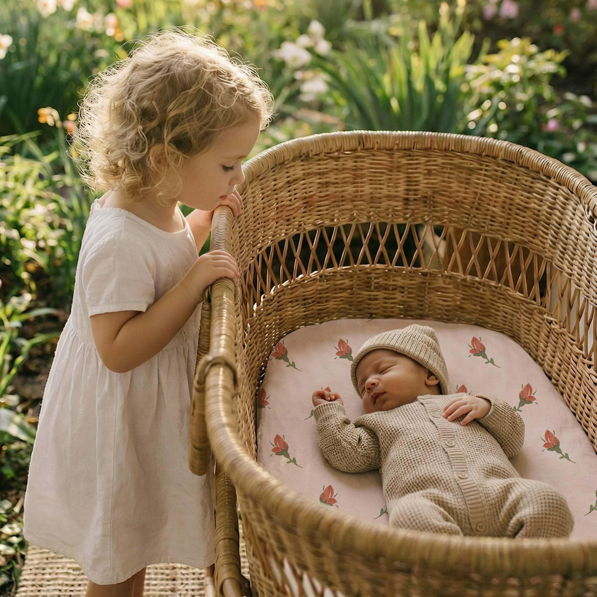 Baby Bedside Sleeper Bassinet Sheets 33x20 Inch 4 Pack R73119