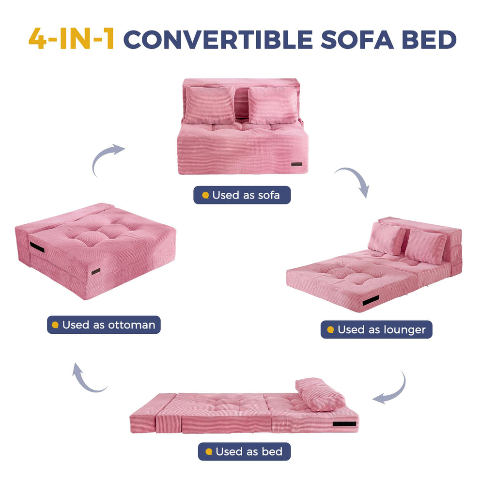 Convertible Sofa Bed with Pillow P11578