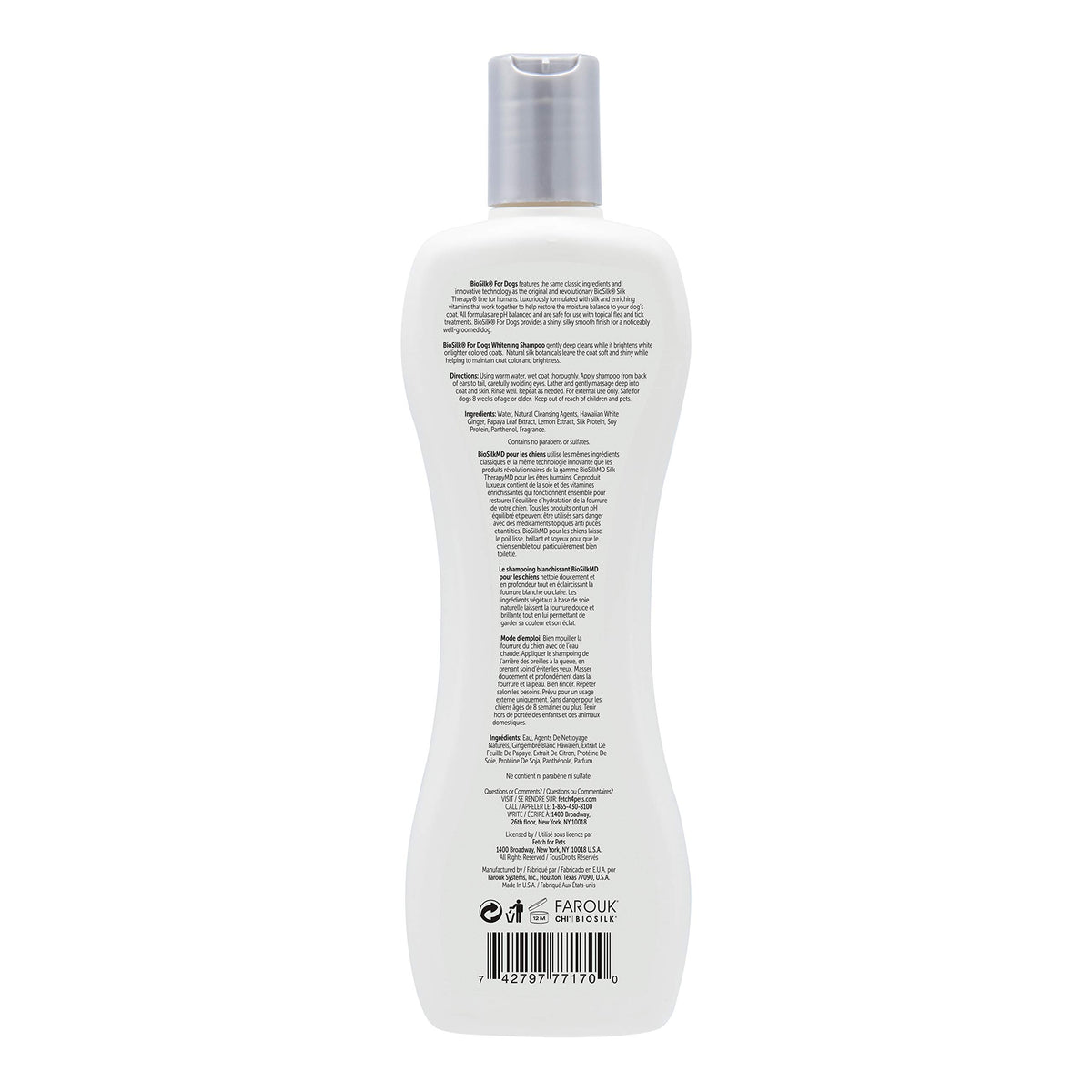 Whitening Dog Shampoo 12 Fl Oz R79488
