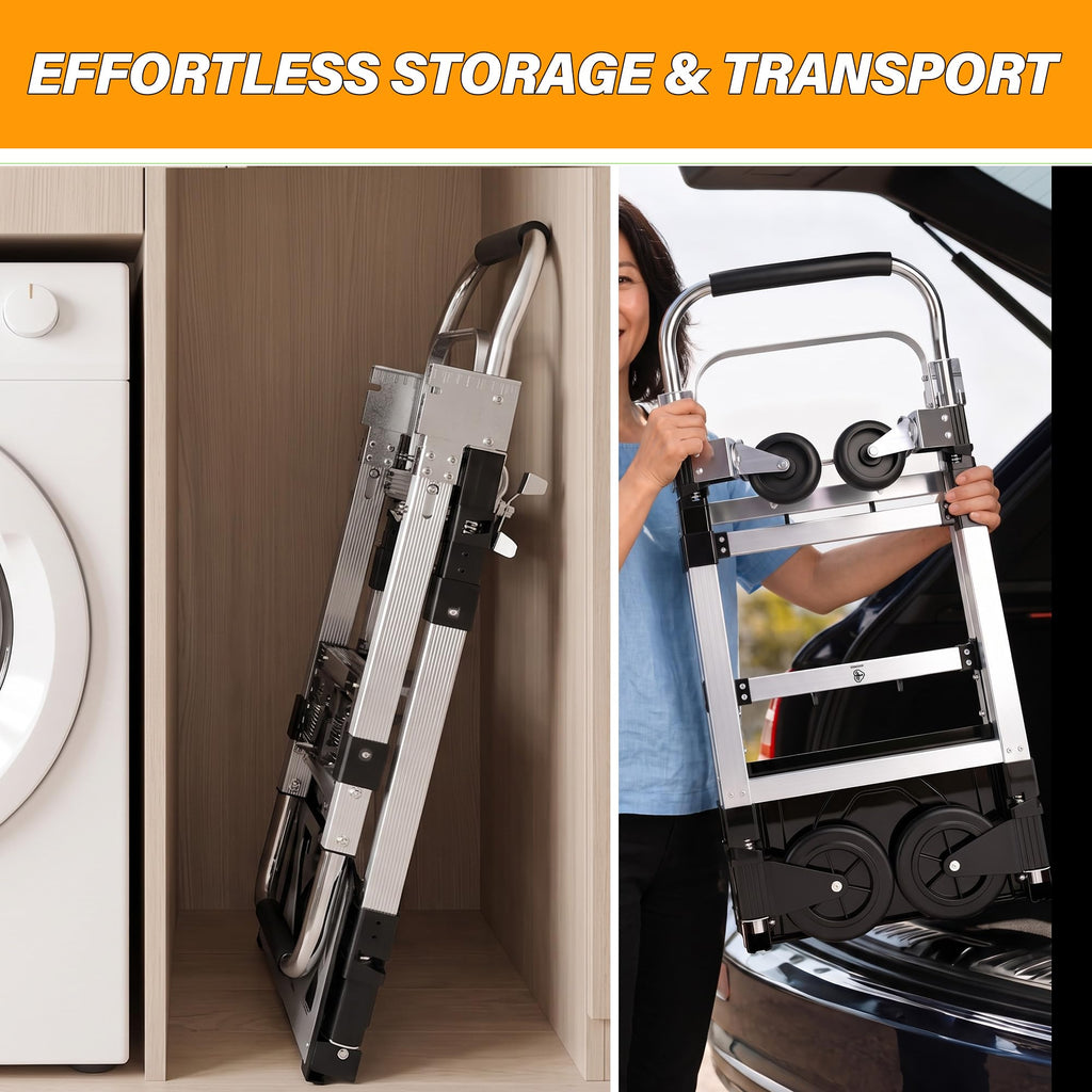 3 in 1 Convertible Folding Hand Truck with 2 Straps V444052