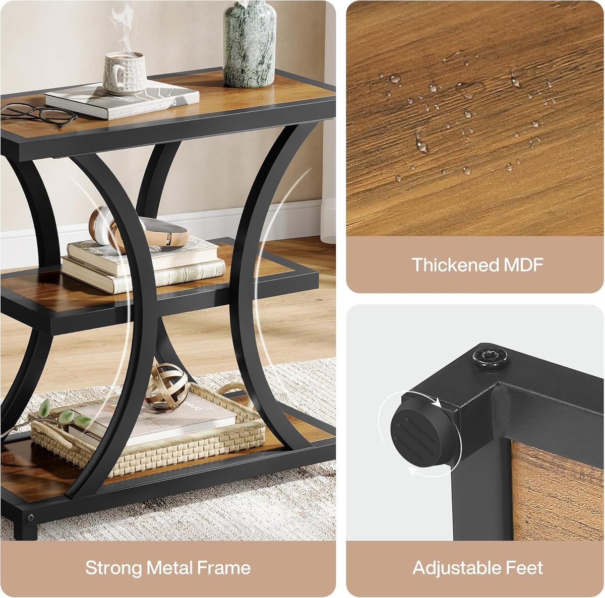 3-Tier Storage End Table A4299