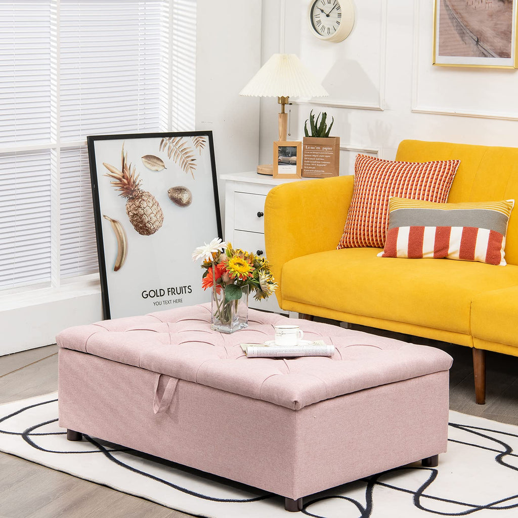 Pink Convertible Sleeper Chair with Mattress L957429