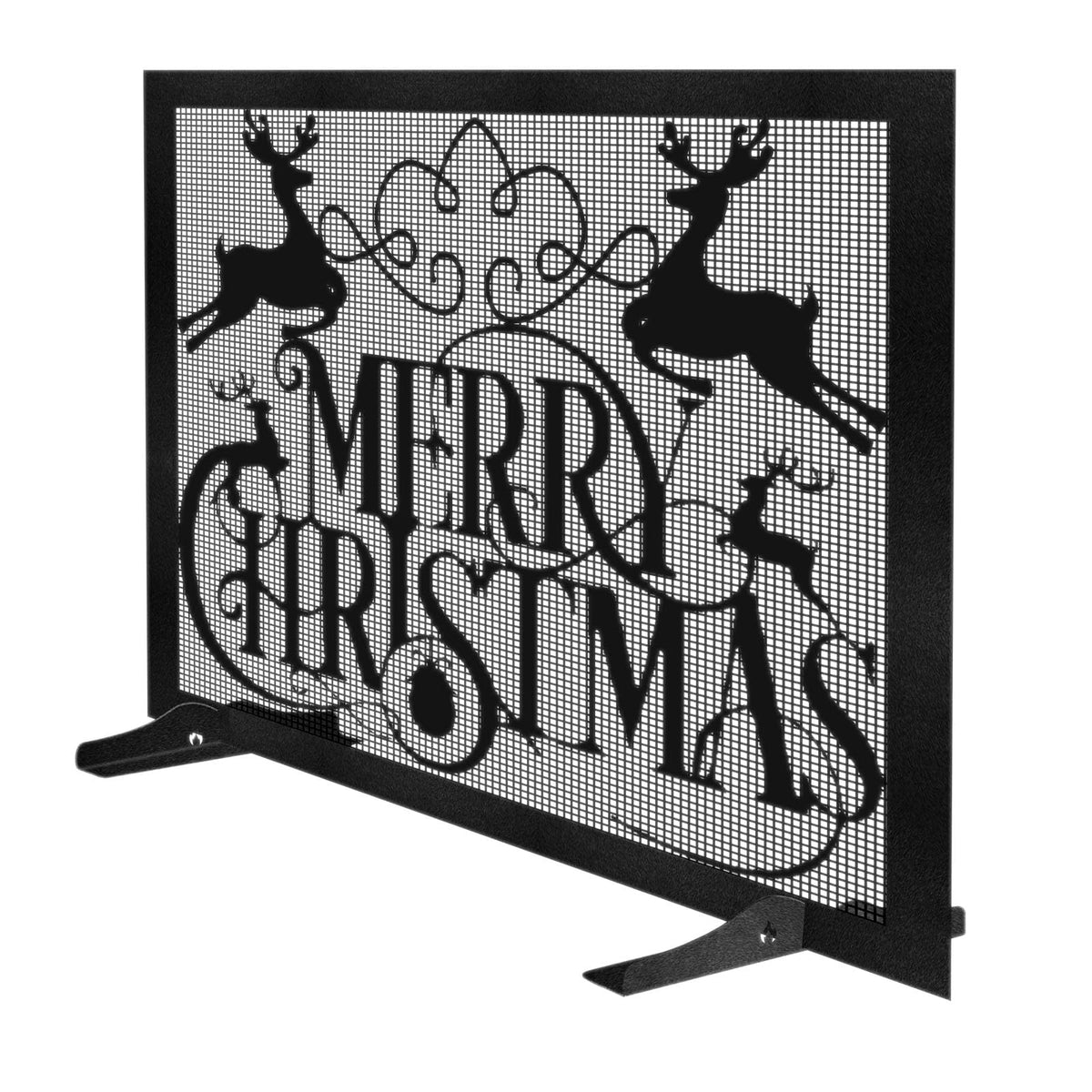 Christmas Fireplace Screen Q405