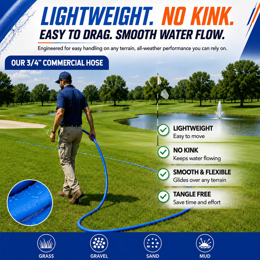 3/4" x 100 ft Lightweight Flexible Garden Hose B688655