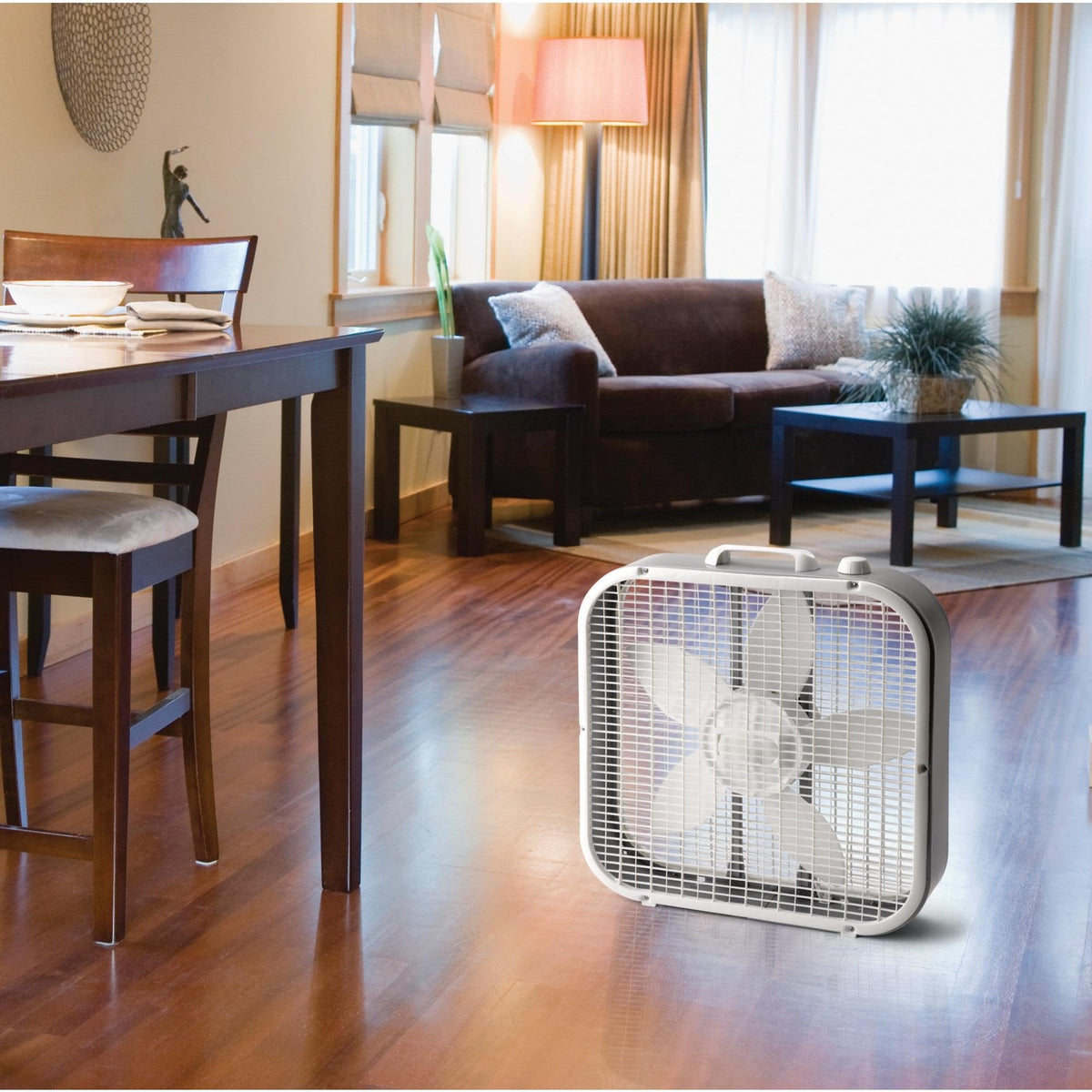 20" White Box Fan, 3 Speeds U5667