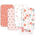Baby Bedside Sleeper Bassinet Sheets 33x20 Inch 4 Pack R73119