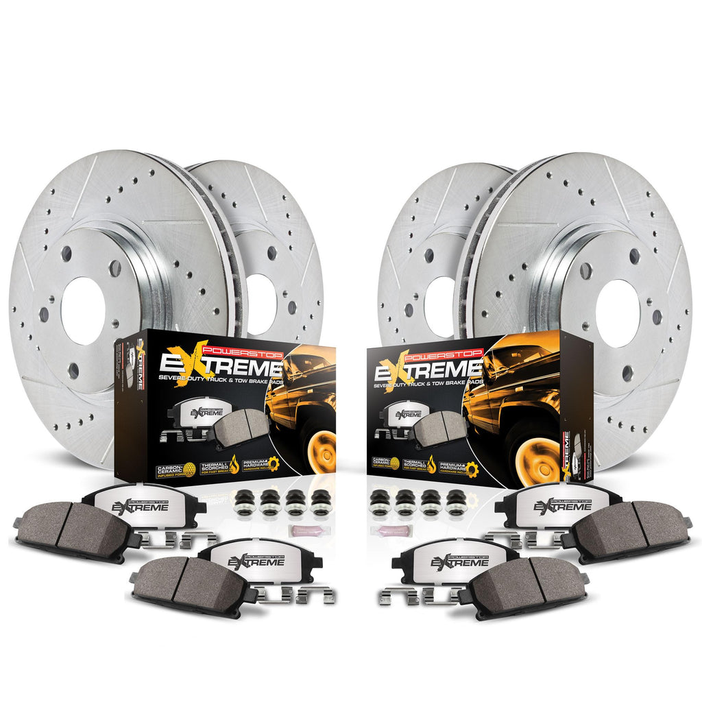 Front & Rear Brake Pad & Rotor Kit X41958