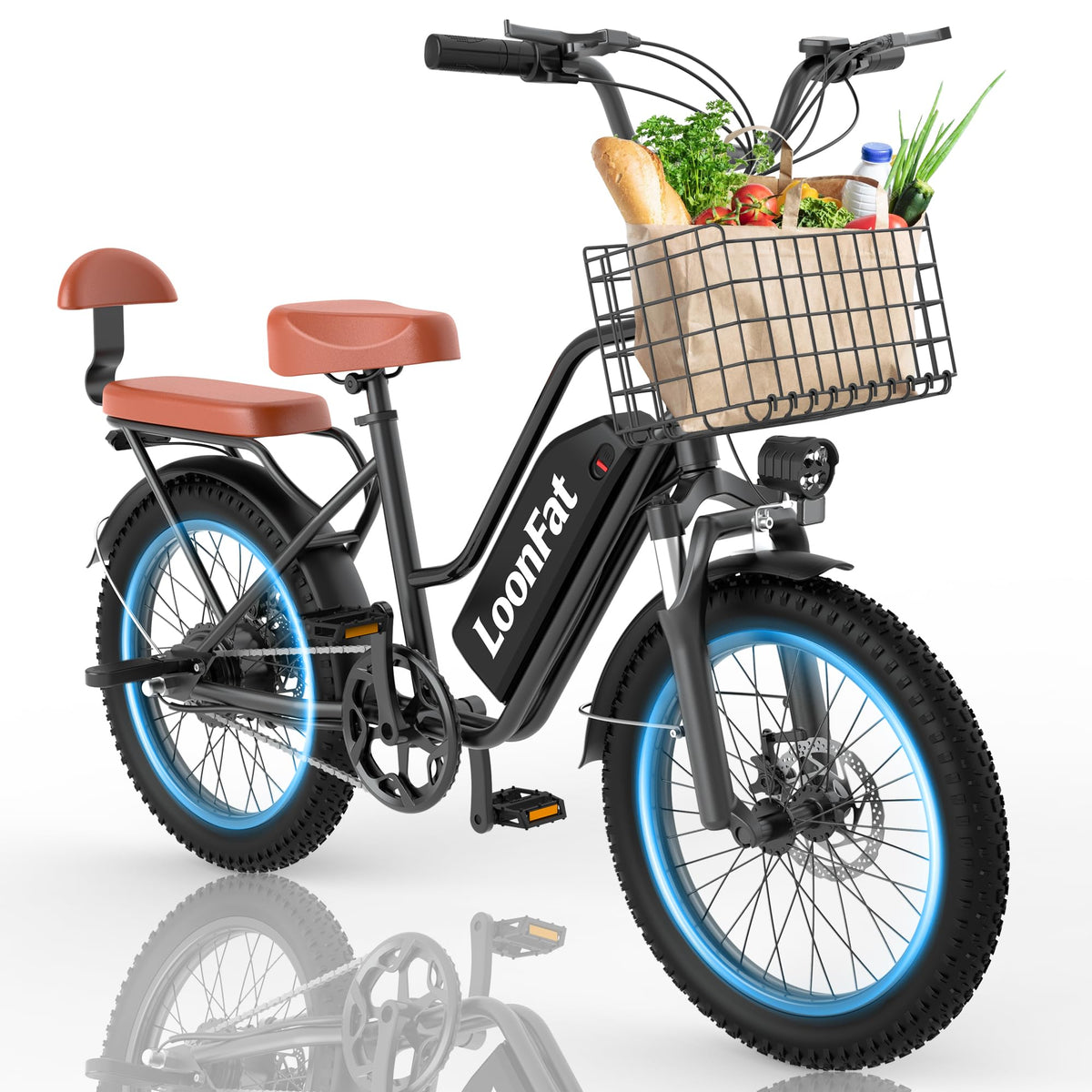 Ebike with Rear Seat & Front Basket N800