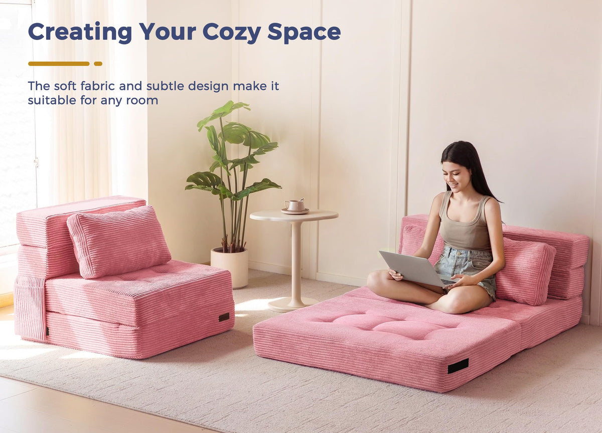 Convertible Sofa Bed with Pillow P11578