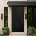 Fiberglass Front Door 36" x 80" Left-Hand Inswing Black X12808