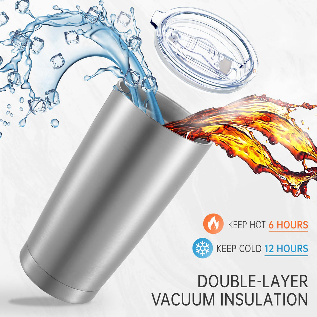 20 oz Stainless Steel Insulated Tumbler with Lid J347818
