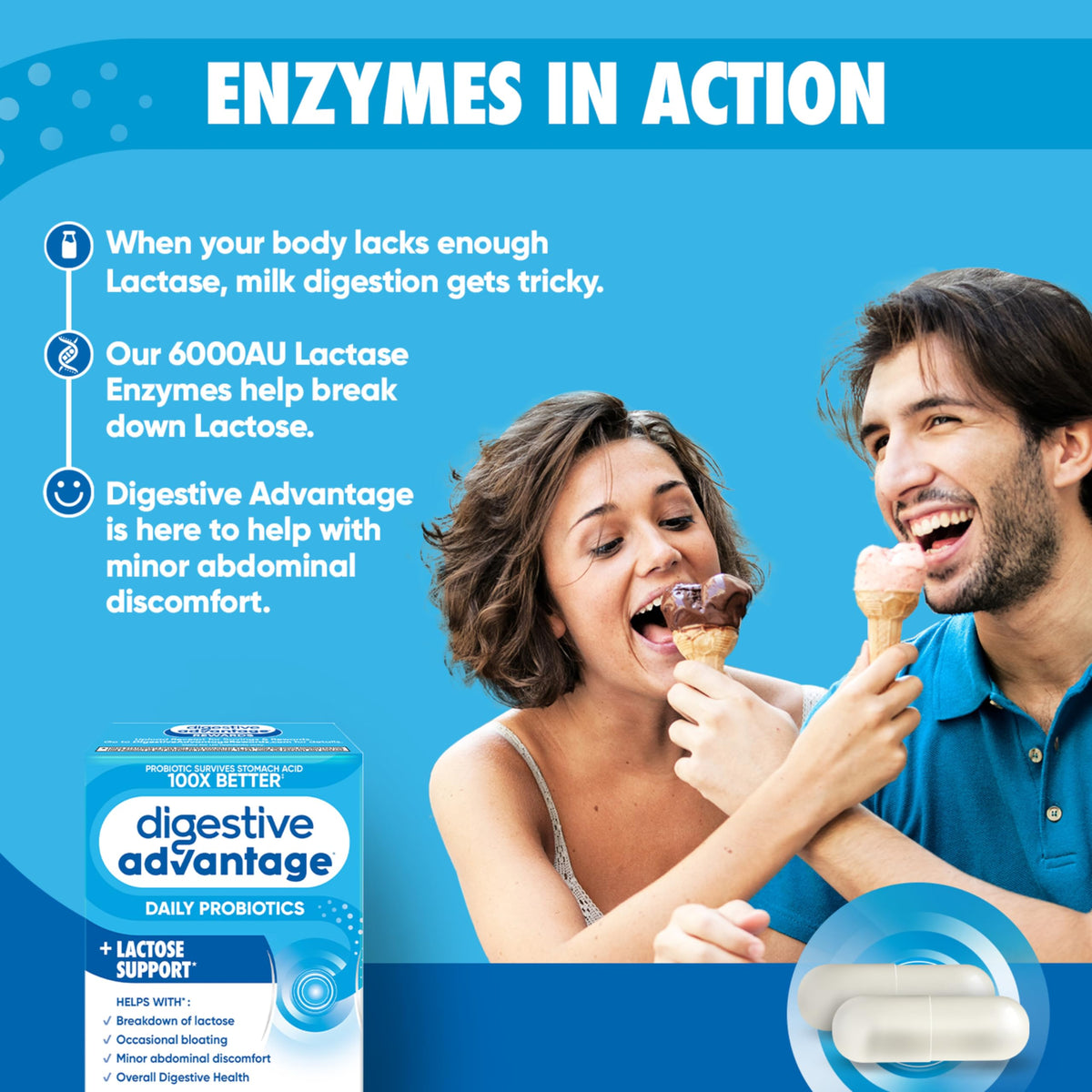 Probiotics + Lactase Digestive Enzymes 96ct W12979