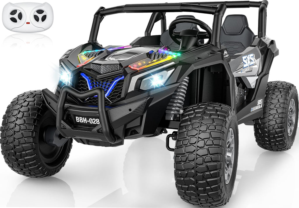 24V Ride on Toys for Big Kids 3-14, Black Q335