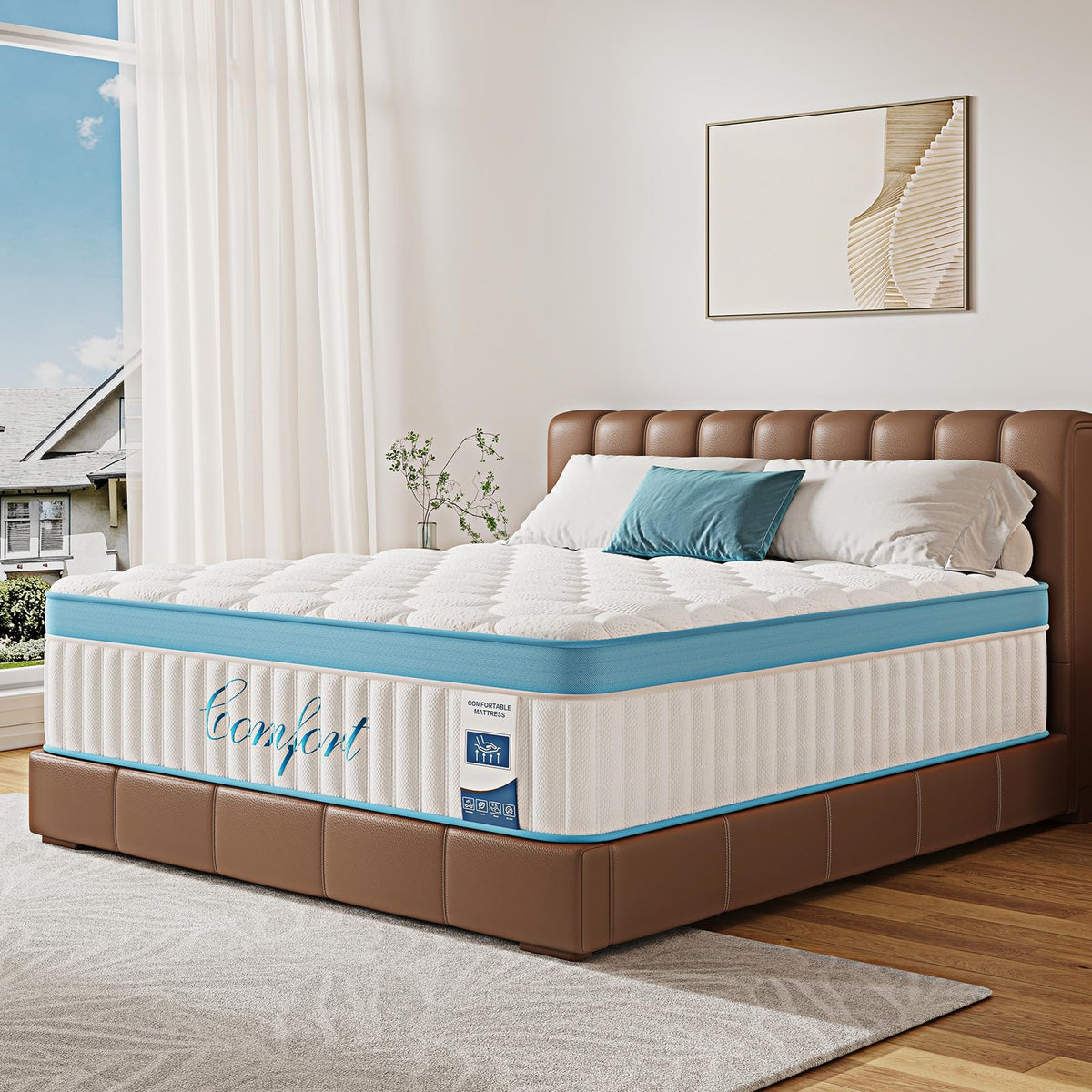 Full Size 12 Inch Firm Hybrid Memory Foam Mattress F39038