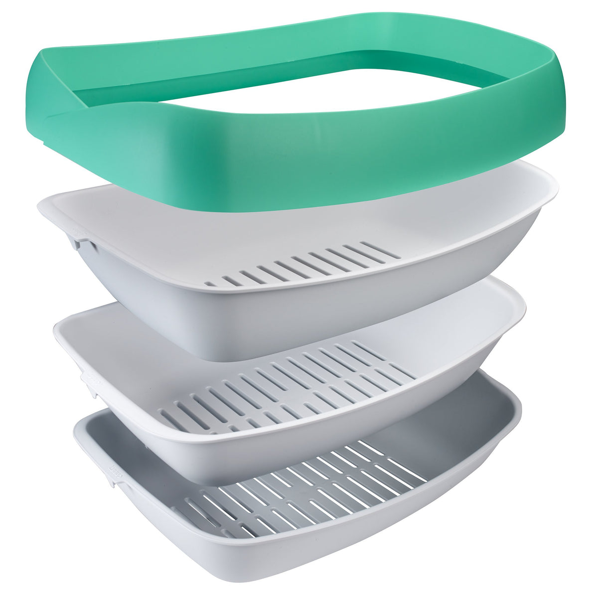 3 Sifting Tray Cat Litter Box with Non-Stick Coating A520