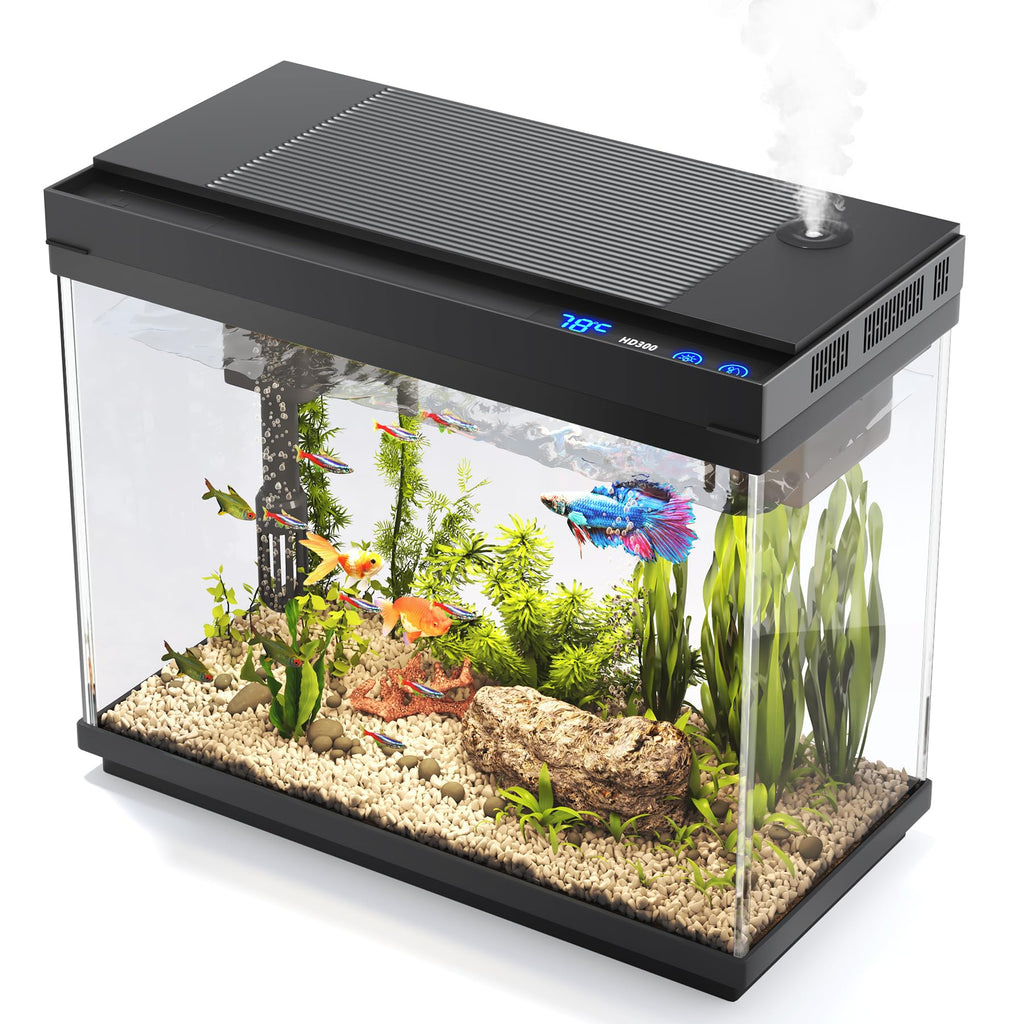 2.4-Gallon Aquarium Starter Kit with Quiet Pump R982