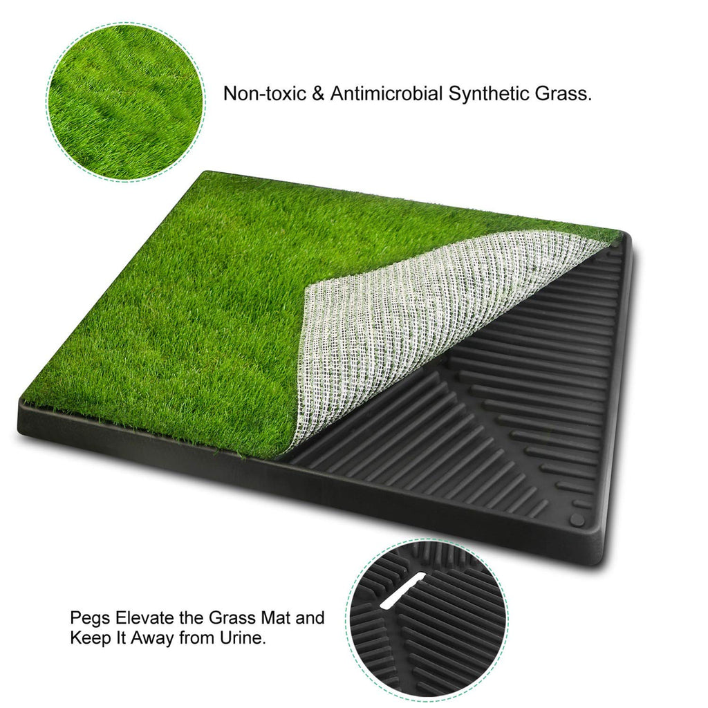 Indoor Dog Toilet with Artificial Grass 25" x 20" S543838