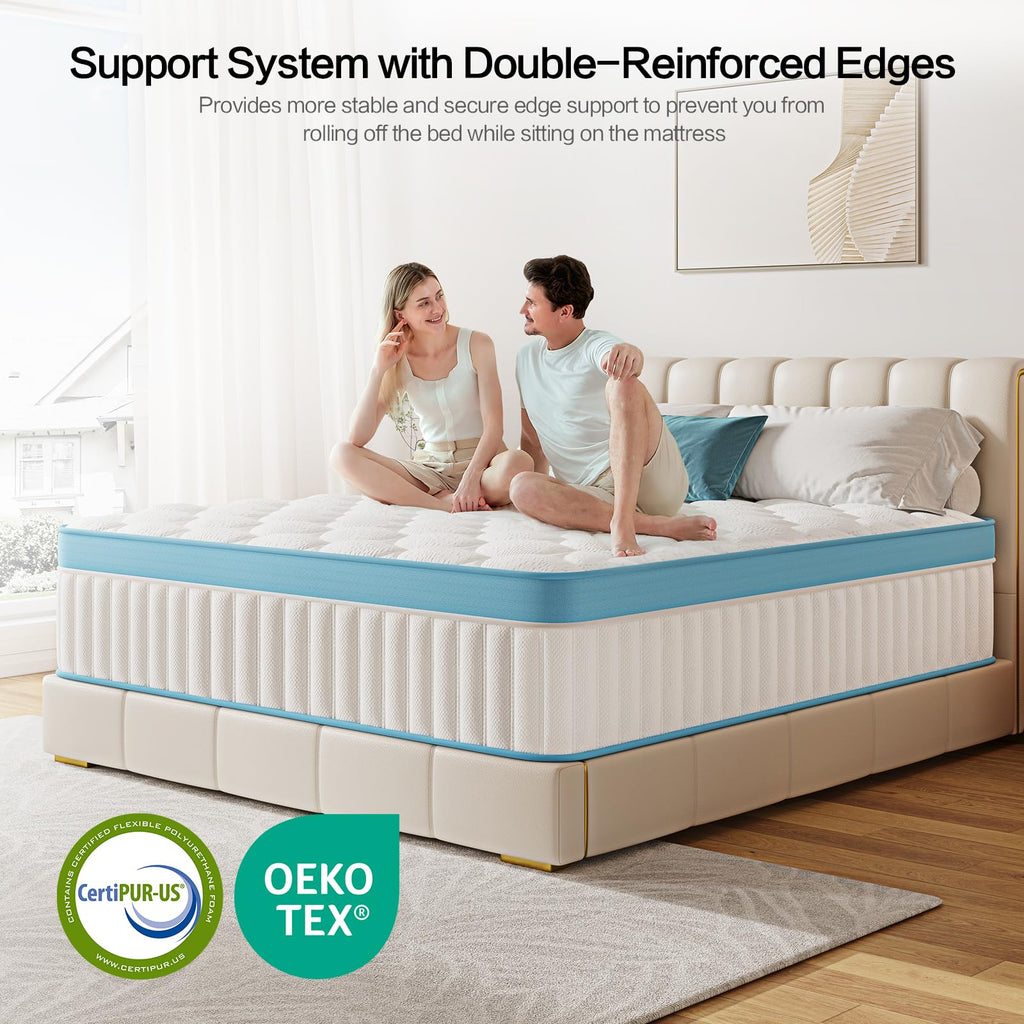Full Size 12 Inch Firm Hybrid Memory Foam Mattress F39038