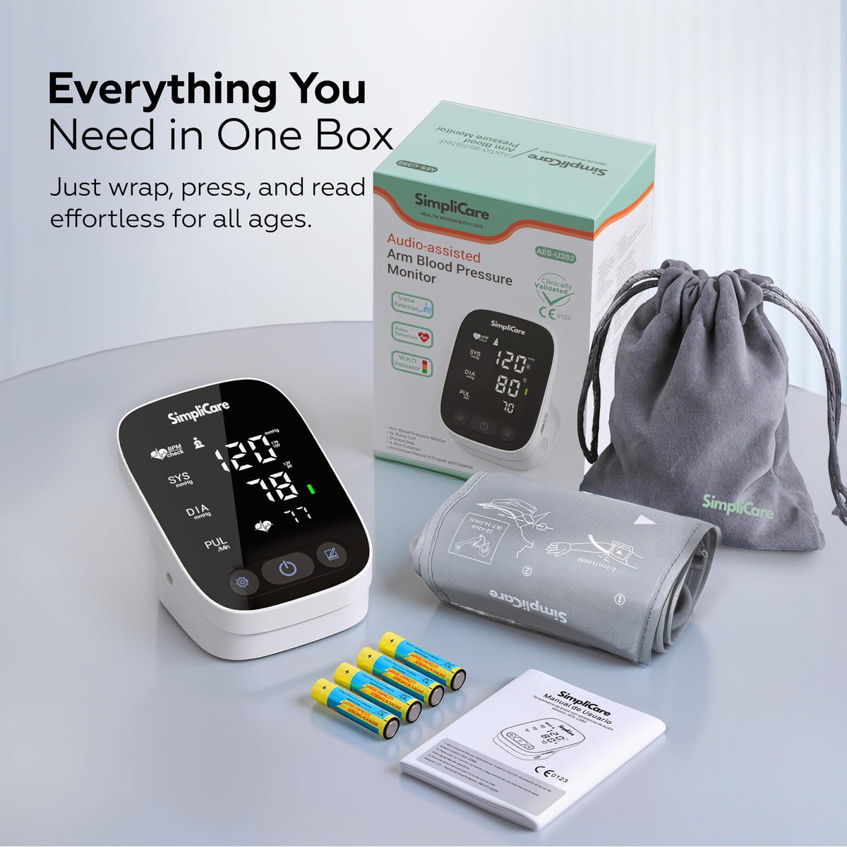 Blood Pressure Monitor with XL Cuff and LED Display U930088