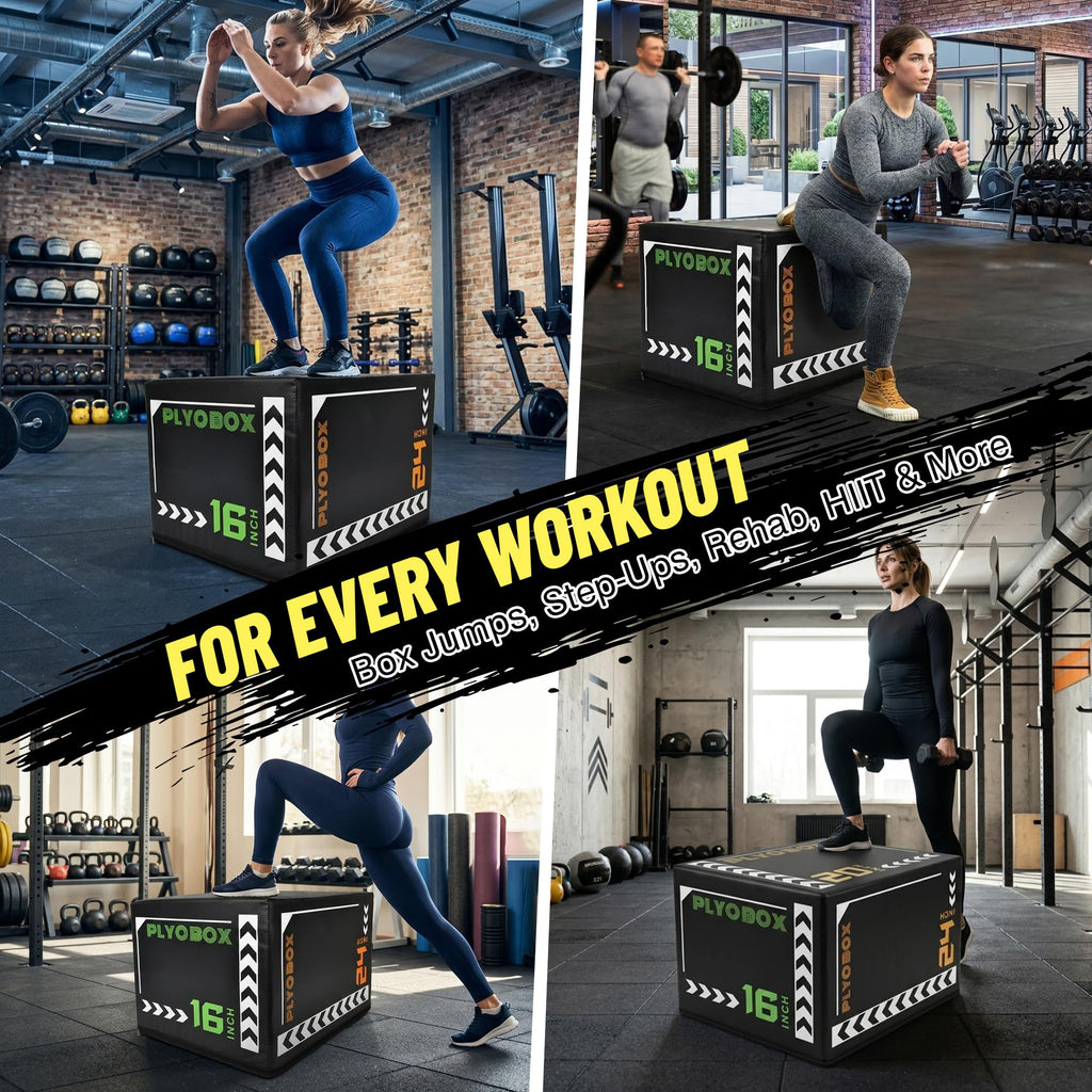 3-in-1 Foam Plyometric Jump Box E616
