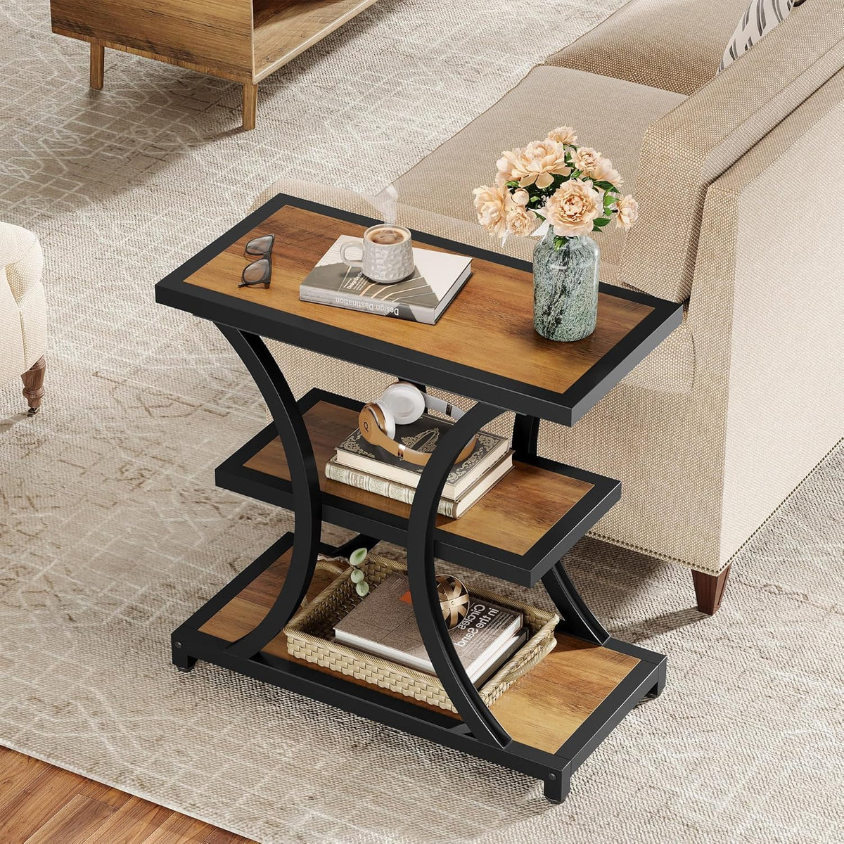 3-Tier Storage End Table A4299