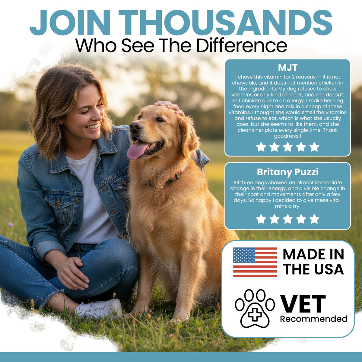 Dog Multivitamin Powder 12-in-1 with Probiotics 5.4 oz U295
