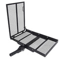 46.2 X 26.8 X 38.7 Inch Foldable Hitch Cargo Carrier with Ramp 500 Lbs L2719
