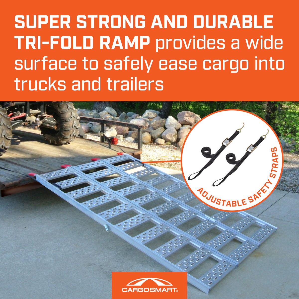 Aluminum Tri-Fold Ramp 1500 Lb Capacity B20679