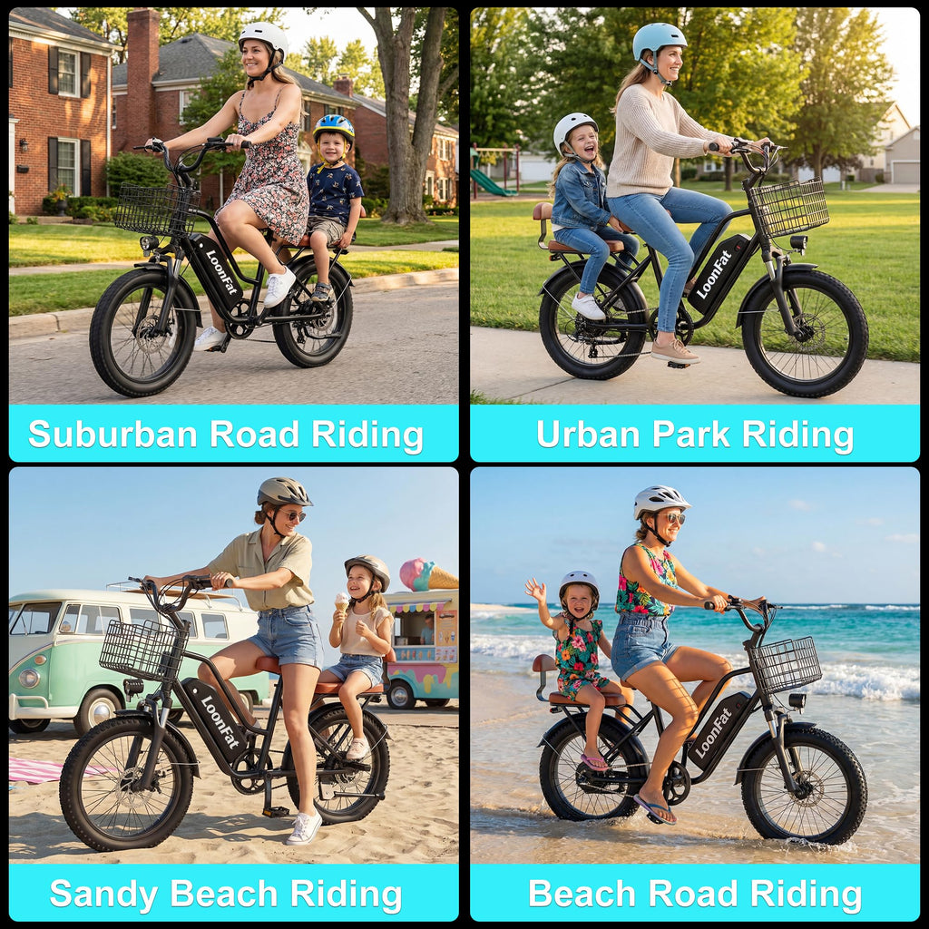 Ebike with Rear Seat & Front Basket N800