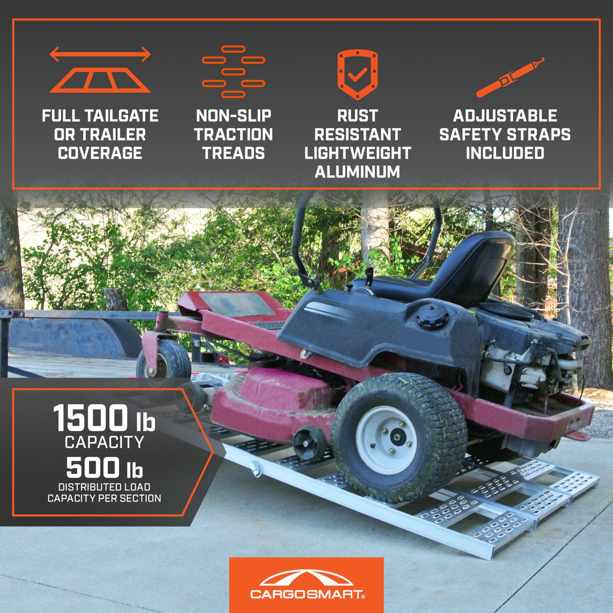 Aluminum Tri-Fold Ramp 1500 Lb Capacity B20679